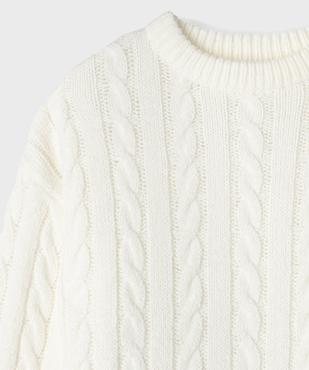 Pull loose en maille torsadée fille vue2 - GEMO (JUNIOR) - GEMO