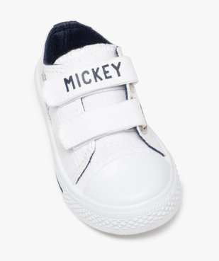 Tennis bébé garçon en toile fermeture scratch - Mickey vue5 - MICKEY - GEMO