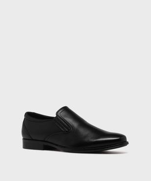 Derbies slip-on en cuir imitation lisse homme - Mario Baldano vue2 - MARIO BALDANO - GEMO