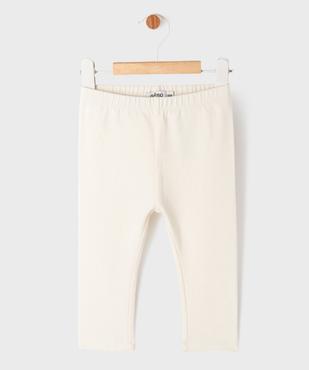 Legging uni en maille résistante bébé fille vue1 - GEMO(BEBE DEBT) - GEMO