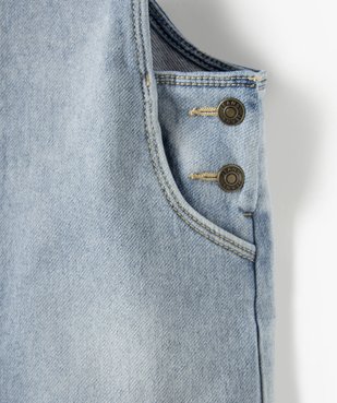 Robe fille en jean coupe salopette vue3 - GEMO (ENFANT) - GEMO