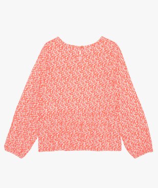 Blouse fille à motifs fleuris avec basque vue2 - GEMO (ENFANT) - GEMO