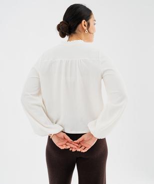 T-shirt uni col montant femme vue4 - GEMO(FEMME PAP) - GEMO