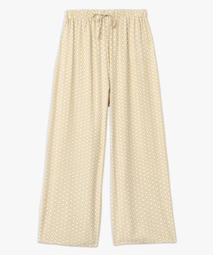 Pantalon de pyjama fluide imprimé femme vue4 - GEMO(HOMWR FEM) - GEMO
