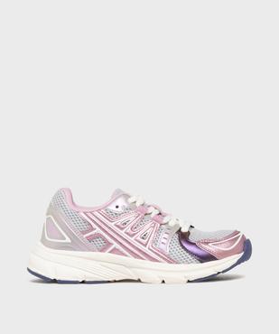 Baskets fille running en mesh avec détails effet métallisé vue1 - LOVELY WINGS - GEMO