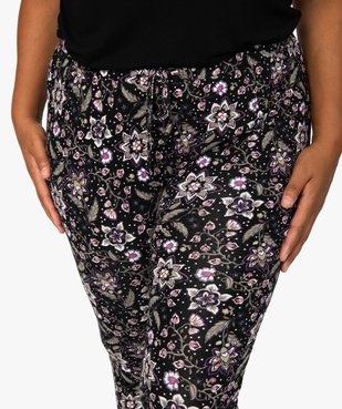 Pantalon de pyjama femme resserré dans le bas vue2 - GEMO(HOMWR FEM) - GEMO