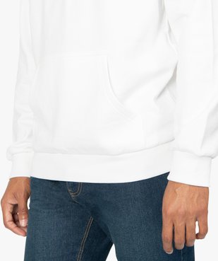 Sweat homme à capuche avec poche kangourou vue2 - GEMO (HOMME) - GEMO