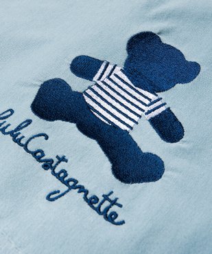 Cape de bain bébé à capuche en jersey et éponge - LuluCastagnette vue2 - LULUCASTAGNETTE - GEMO