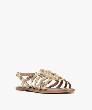 Sandales multibrides en cuir femme vue2 - TANEO GEMO FOR GOOD - GEMO