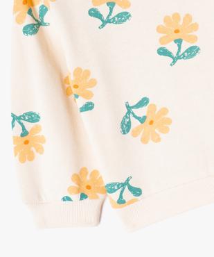 Sweat molletonné bébé fille avec motifs et message vue2 - GEMO 4G BEBE - GEMO