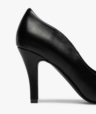 Escarpins femme unis à talon aiguille vue6 - GEMO(URBAIN) - GEMO