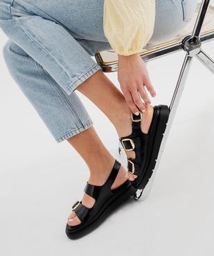 Sandales plateformes à 3 boucles femme - 5 Miles vue7 - 5 MILES - GEMO