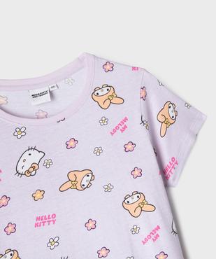 Chemise de nuit manches courtes à motifs fille - Hello Kitty vue1 - HELLO KITTY - GEMO