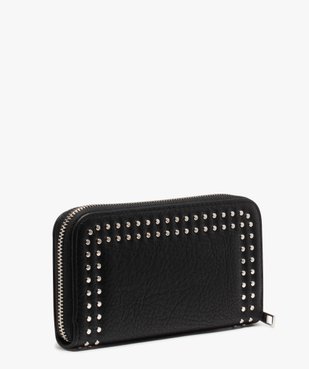 Portefeuille femme grand format avec clous métalliques vue2 - GEMO (ACCESS) - GEMO