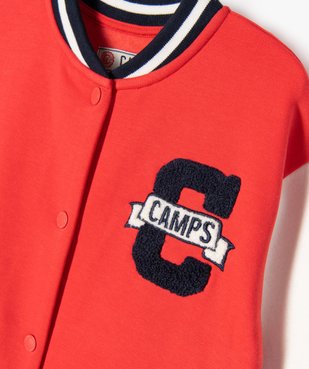 Veste sportswear à boutons-pression garçon - Camps United vue3 - CAMPS UNITED - GEMO