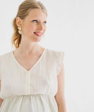 Blouse en gaze de coton spéciale maternité vue5 - GEMO (MATER) - GEMO