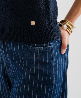 Pull sans manches d'été femme - LuluCastagnette vue2 - LULUCASTAGNETTE - GEMO