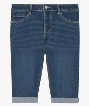 Bermuda femme en jean avec revers vue4 - GEMO 4G FEMME - GEMO