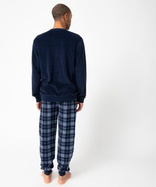 Pyjama homme chaud et douillet avec bas à carreaux vue4 - GEMO(HOMWR HOM) - GEMO