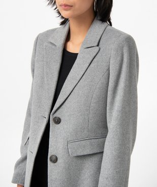 Manteau femme à mi-long vue2 - GEMO(FEMME PAP) - GEMO