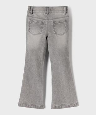 Jean flare en denim de coton stretch fille vue3 - GEMO (ENFANT) - GEMO