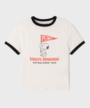 Tee-shirt manches courtes à motif Snoopy fille - Peanuts vue1 - SNOOPY - GEMO