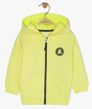 Sweat bébé garçon zippé à capuche - Lulu Castagnette vue1 - LULUCASTAGNETTE - GEMO