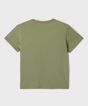 Tee-shirt manches courtes en jersey de coton imprimé estival garçon vue3 - GEMO 4G GARCON - GEMO