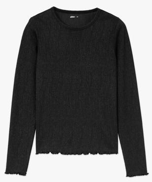 Tee-shirt manches longues en maille côtelée pailletée femme vue4 - GEMO(FEMME PAP) - GEMO