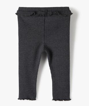 Legging bébé fille en maille côtelé et basque vue3 - GEMO C4G BEBE - GEMO