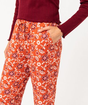Pantalon de pyjama femme à motifs vue2 - GEMO(HOMWR FEM) - GEMO