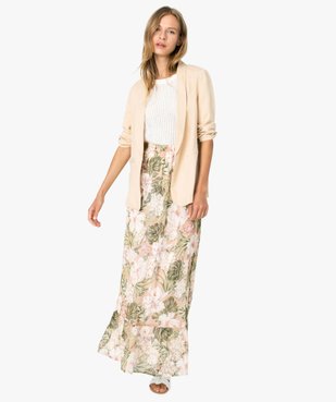 Jupe femme longue à motif tropical vue5 - GEMO(FEMME PAP) - GEMO