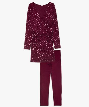 Pyjama de grossesse et d'allaitement imprimé vue4 - GEMO (MATER) - GEMO