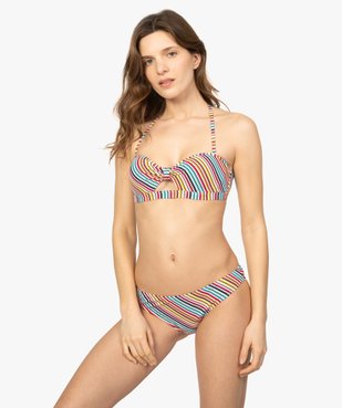 Bas de maillot de bain femme forme slip vue3 - Nikesneakers (PLAGE) - Nikesneakers