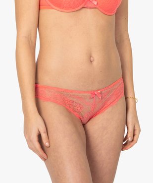 Culotte femme en dentelle et tulle (lot de 2) vue1 - GEMO(HOMWR FEM) - GEMO