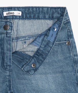 Short fille en jean avec finitions dentelle vue3 - GEMO (ENFANT) - GEMO