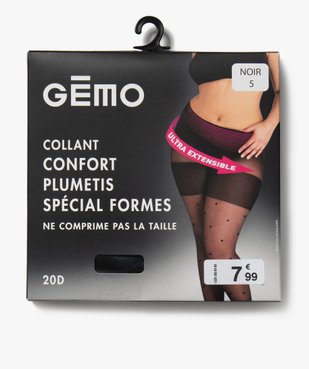Collant confort spécial formes en plumetis grande taille femme vue3 - GEMO(HOMWR FEM) - GEMO