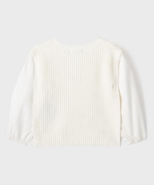 Pull 2 en 1 avec manches chemise fille vue5 - GEMO (ENFANT) - GEMO