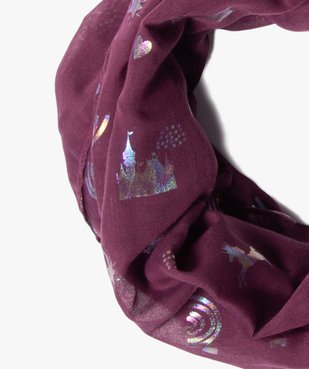 Foulard fille forme snood avec motifs pailletés vue2 - GEMO C4G FILLE - GEMO