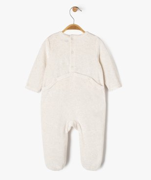 Pyjama en velours avec motif chien bébé garçon vue4 - GEMO 4G BEBE - GEMO