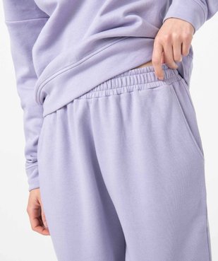 Pantalon de jogging femme avec intérieur molletonné vue2 - GEMO(FEMME PAP) - GEMO