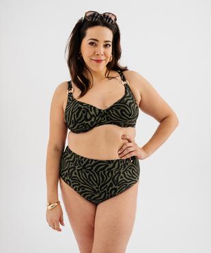 Haut de maillot de bain emboîtant à armatures imprimé fantaisie femme vue3 - GEMO (PLAGE) - GEMO