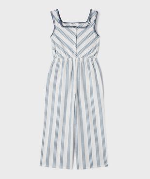 Combinaison pantalon à col carré fille vue3 - GEMO (ENFANT) - GEMO