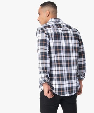 Chemise homme à carreaux coupe slim vue3 - GEMO (HOMME) - GEMO