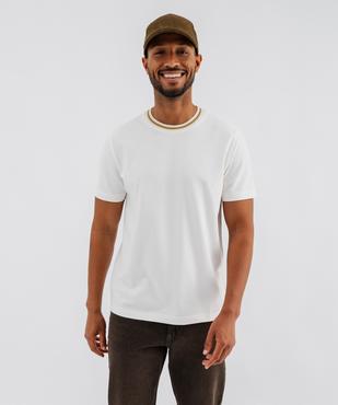 Tee-shirt col rond homme vue1 - GEMO 4G HOMME - GEMO