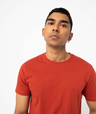Tee-shirt à manches courtes et col rond homme vue6 - GEMO 4G HOMME - GEMO