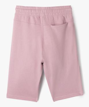 Bermuda en maille intérieur bouclette garçon  vue7 - GEMO (JUNIOR) - GEMO