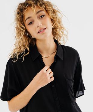 Chemise manches courtes ample et fluide femme vue3 - GEMO 4G FEMME - GEMO