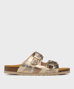 Sandales brillantes à semelle intérieure cuir anatomique femme vue1 - VALENTINA BALDA - GEMO