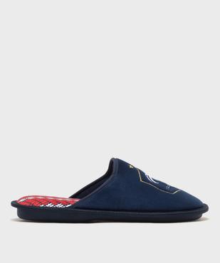 Chaussons mules en volume imprimé football homme - FFF vue1 - FFF - GEMO
